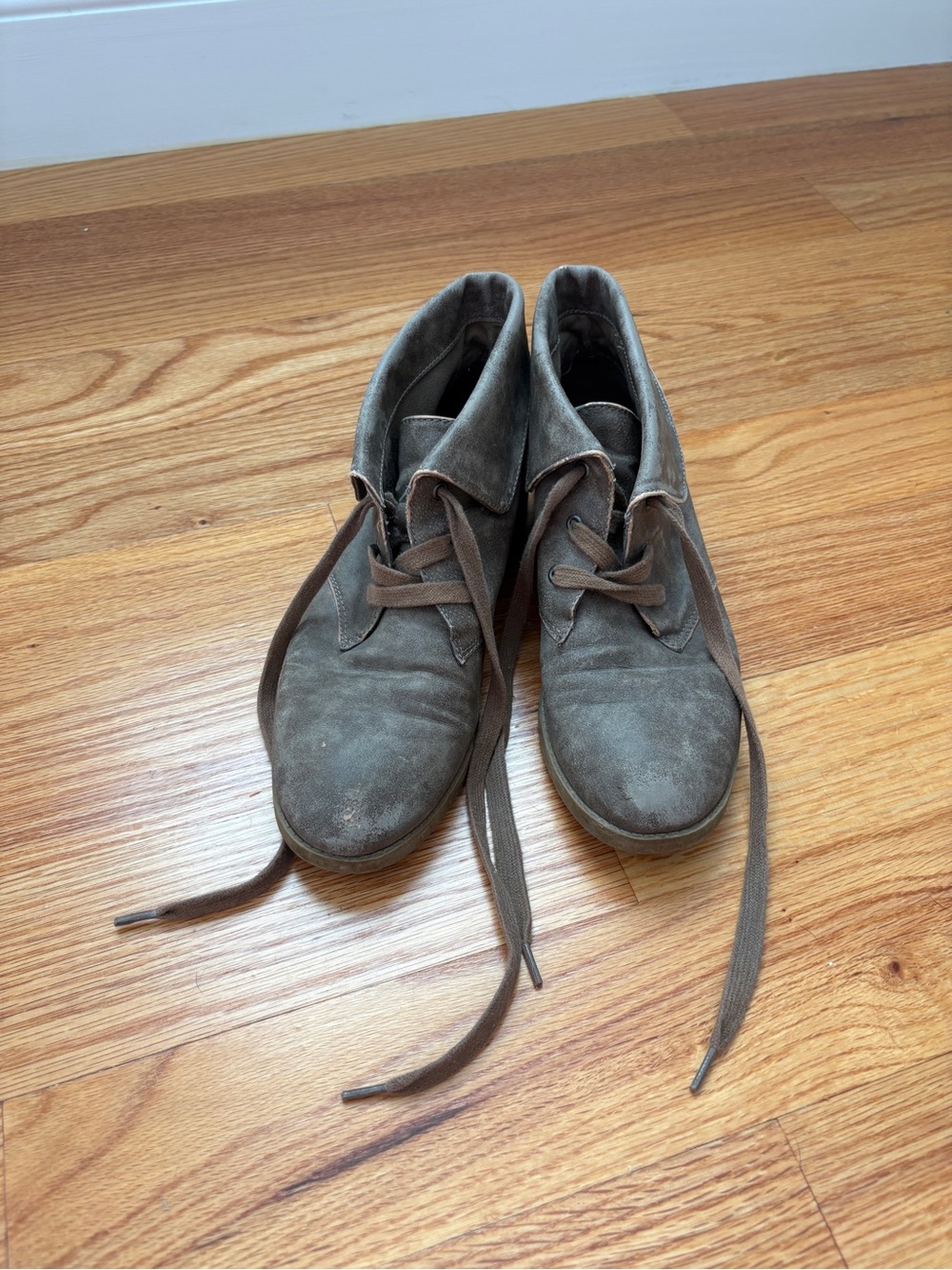 Indigo Women's Suede Ankle Booties — Taupe Brown